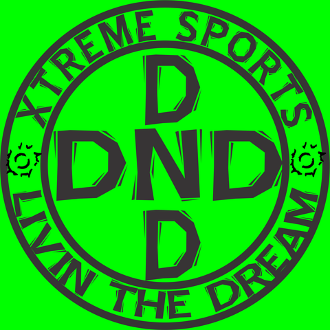Original DND Logo Sticker neon green - DND XTREME
