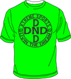 DND Guys Circle design T shirt neon green - DND XTREME
 - 1
